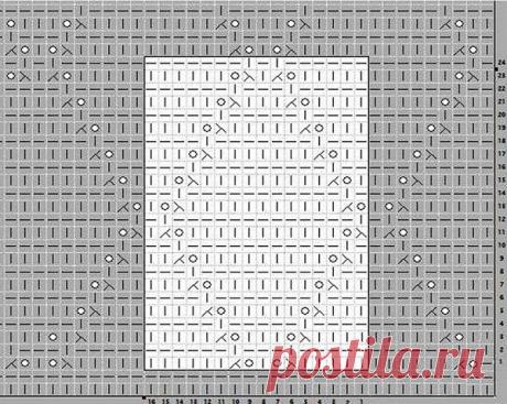 Геометрический узор для кофты