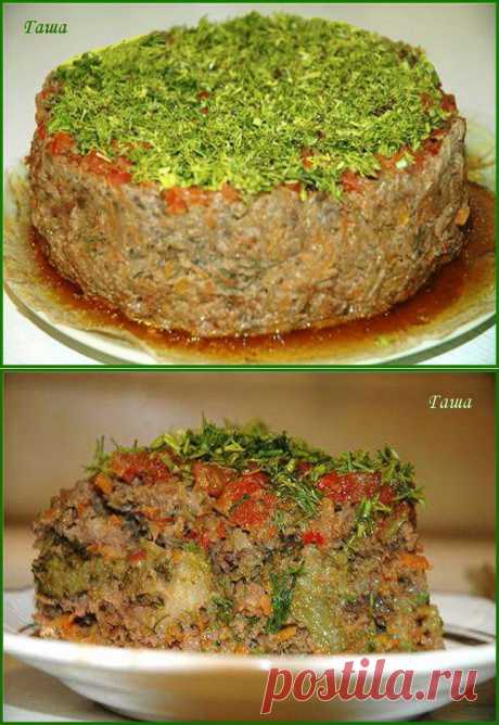 Разноцветная запеканка..