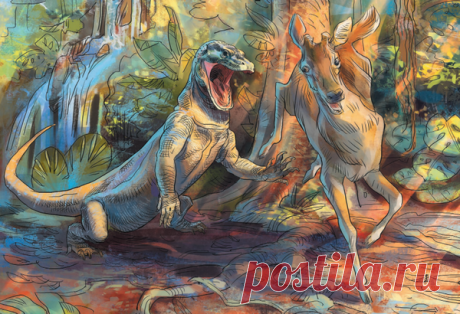 Самая большая ящерица в мире — это комодский варан