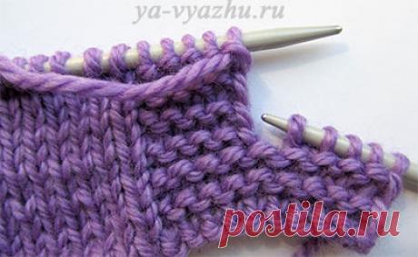 Петли для пуговиц спицами (вертикальные, петли-дырочки) | Вязальное настроение...