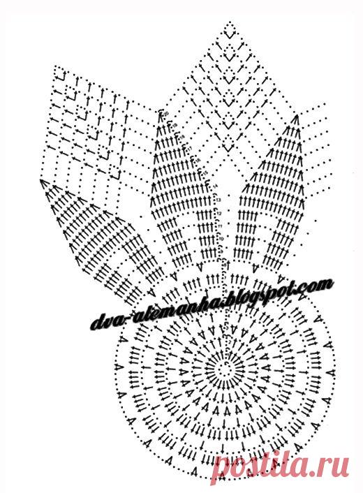 Вязаная крючком салфетка — работа Любавы - вязание крючком на kru4ok.ru