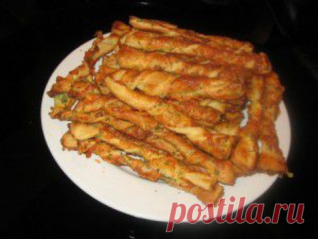 Слоеное сырное печенье с тмином. | vkusnyymir