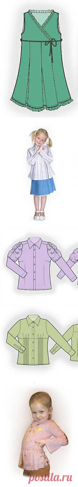 Выкройки на индивидуальные размеры
Выкройки детских вещей здесь-блузки,платье http://latelye.ru/mod-p.php?t=3