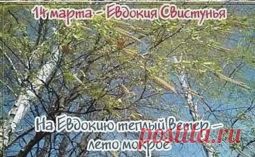 На Авдотью Весновку счищай с себя зиму! Пусть с талой водой уходит всё плохое, а здоровье прибавляется! Открытки на Авдотья Весновка!