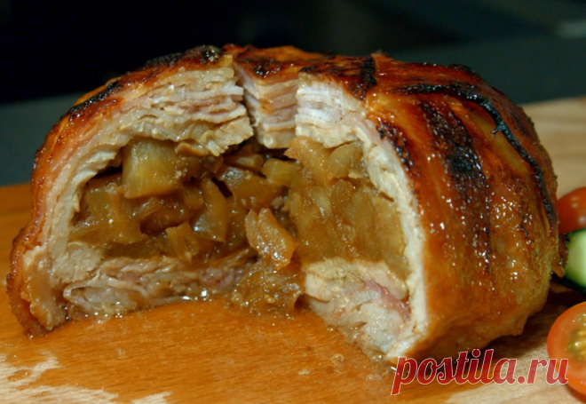 Мясной шар с ананасами