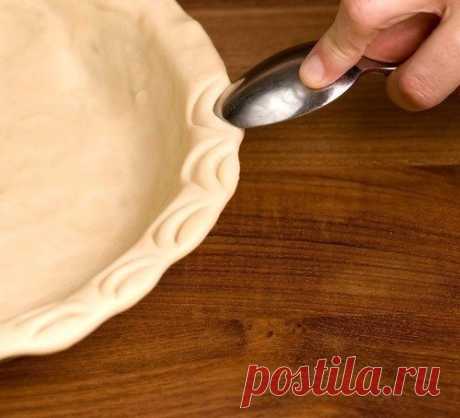 6 способов украшения краёв пирога