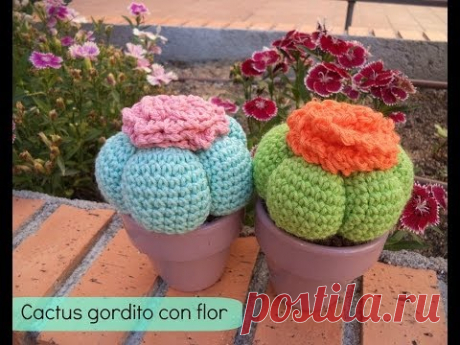 Cómo hacer un cactus amigurumi - How to make amigurumi cactus