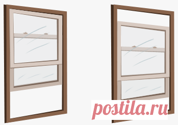 Преимущества и недостатки английских и американских подъемных окон