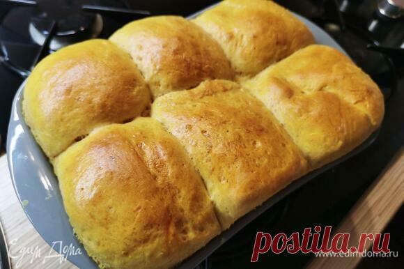 Тыквенные булочки с апельсиновым кремом, пошаговый рецепт на 2925 ккал, фото, ингредиенты - Екатерина Корженевская
