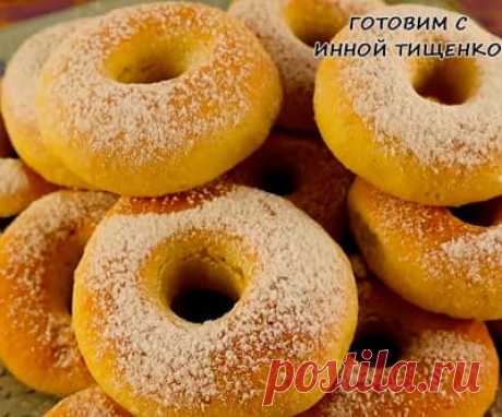 Творожные пончики в духовке