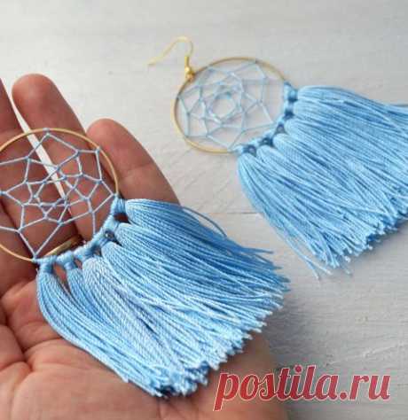 Серьги ловец снов