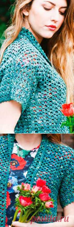 Вязание. Жакет, крючок