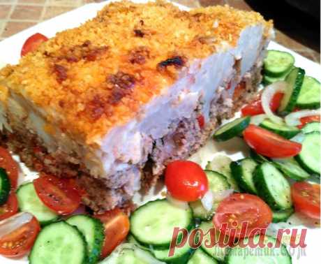 Цветная капуста запеченная с мясным фаршем