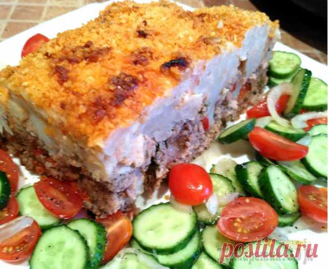Цветная капуста запеченная с мясным фаршем