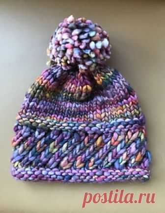 Perky Little Hat pattern by Sharon Lentsch 
This hat is a fun quick little project - about a movie and a half. It would. make a great gift.
 It is in the