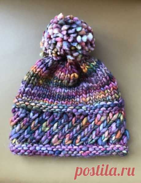 Perky Little Hat pattern by Sharon Lentsch 
This hat is a fun quick little project - about a movie and a half. It would. make a great gift.
 It is in the
