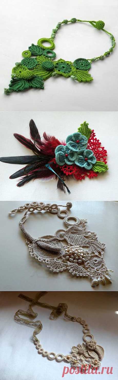 Вязанные украшения Daintycrochetbyaly. - Ярмарка Мастеров - ручная работа, handmade (Маришка Садыкова)