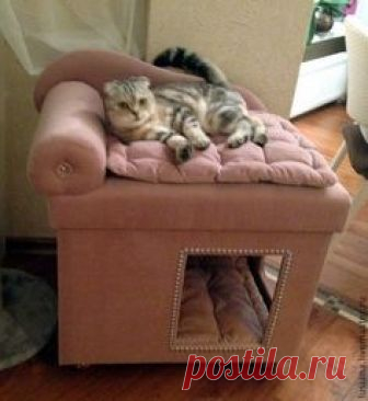 Аксессуары для собак, ручной работы. Ярмарка Мастеров - ручная работа. Купить Домик для собак или кошек. Handmade. Домик для кошки