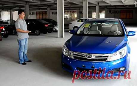 Седан BYD Su Rui управляется с пульта ДУ (видео)