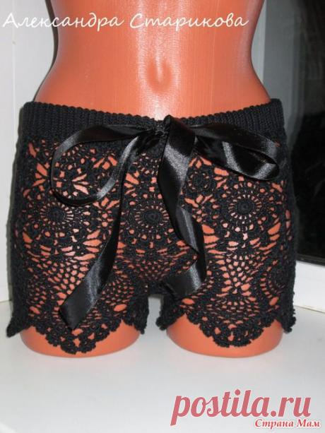 Пляжные шортики крючком. Мастер-класс. - Страна Мам
