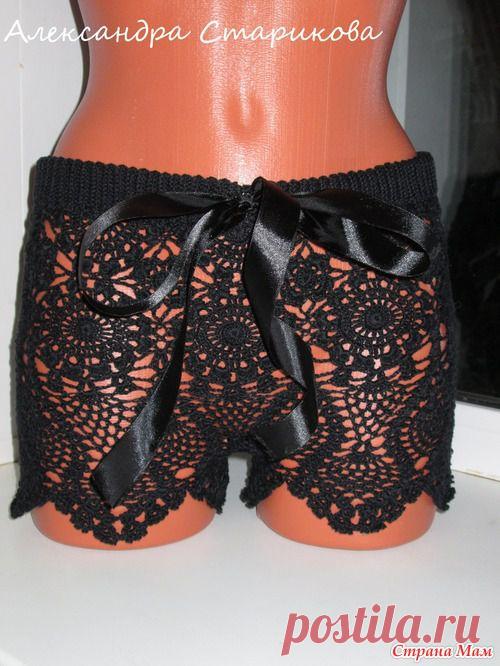 Пляжные шортики крючком. Мастер-класс. - Страна Мам