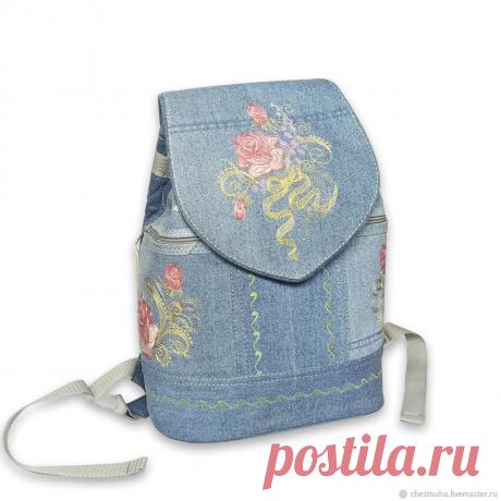 Рюкзак джинсовый Розовые розы – купить на Ярмарке Мастеров – JGD5QRU | Рюкзаки, Кострома Купить Рюкзак джинсовый Розовые розы в интернет-магазине на Ярмарке Мастеров, цена: 6000 ₽. Товары ручной работы с доставкой по России и СНГ. ✓Описание, фото ✓Отзывы реальных покупателей