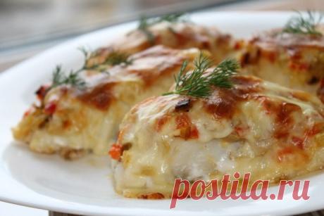 Рыба, запеченная в сметане
