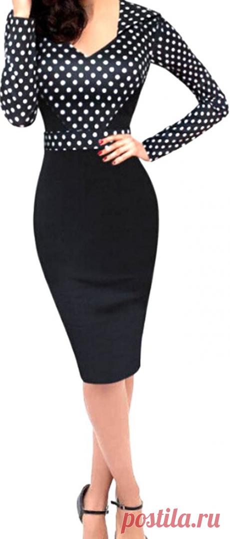 XTX Women's Bodycon Party Vintage Evening Wear to Work Dress at Amazon Women’s Clothing store: