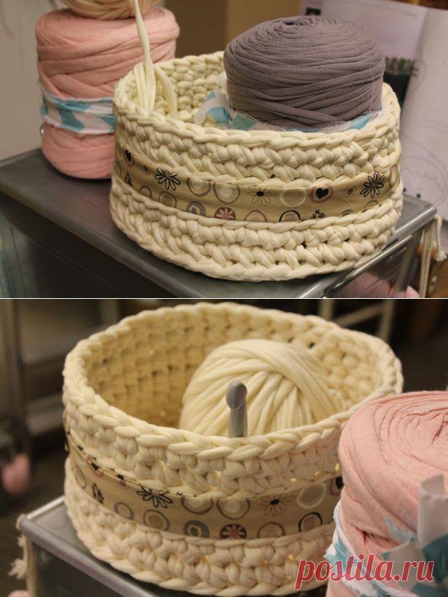 Вязание из тканевых полос | Варварушка-Рукодельница