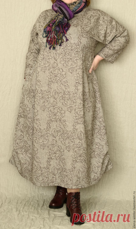 Платье Бохо шерстяное Большой размер – купить в интернет-магазине на Ярмарке Мастеров с доставкой Платье Бохо шерстяное Большой размер - купить или заказать в интернет-магазине на Ярмарке Мастеров | Платье Бохо из тонкой тёплой шерсти. Платье с…