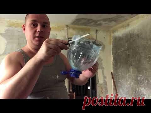 Снятие побелки с потолка первый раз скребком