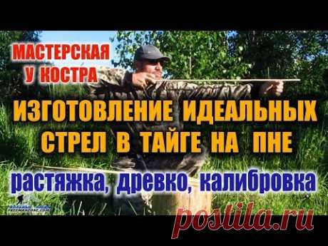 СТРЕЛЫ ДЛЯ ЛУКА. Часть -1 Изготовление стрел для лука, вообще без инструментов, прямо в лесу.