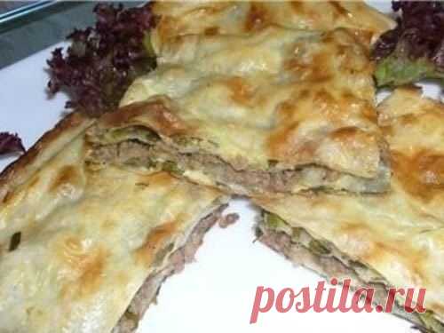 НЕЖНЫЙ ПИРОГ С МЯСОМ ИЗ ЛАВАША