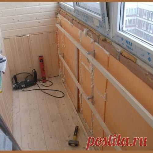 Утепление балкона своими руками.