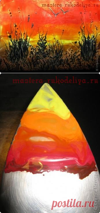 Мастер-класс по энкаустике: Летний закат. Очень красиво и увлекательно)