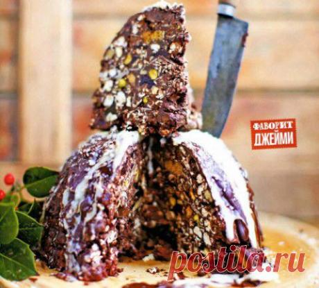 Шоколадный десерт &quot;Гора&quot; к новогоднему столу | БУДЕТ ВКУСНО!