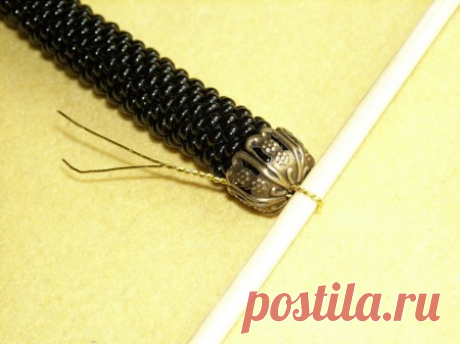 Оформление концов гладкого жгута. Часть 2. » Бисерные мастер-классы.