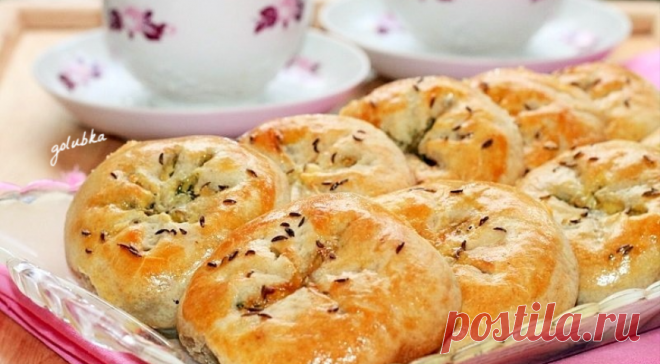 Пирожки-булочки на кефире с оливками и зеленью