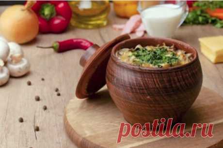 Безумно вкусные пельмени с грибами в горшочках