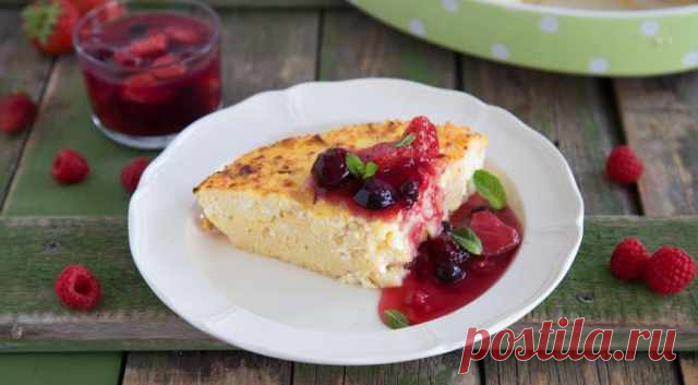 Русский крупеник из пшена с творогом — Домашняя кулинария