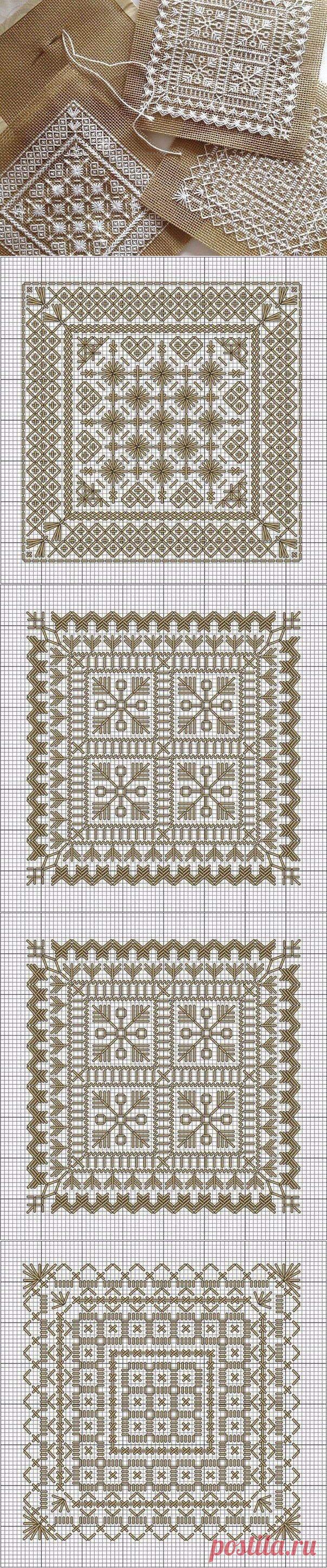 Красивая вышивка — идея + схемы