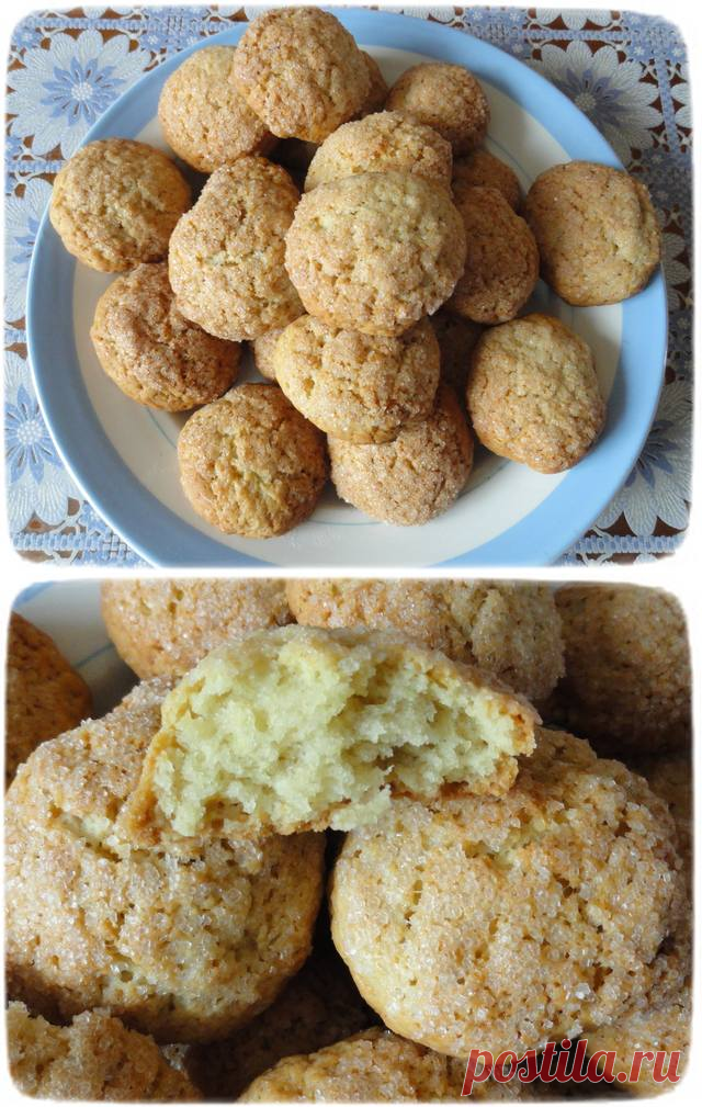 Печенье песочное сахарное на растительном масле