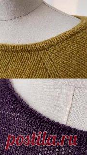 Стабильная обработка горловины, смотрится красиво как снаружи, так и изнутри. #вязание  • #горловина  ольга матвей рецепты выпечки