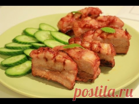 Свиные ребрышки в духовке. Рецепт свиных ребрышек.