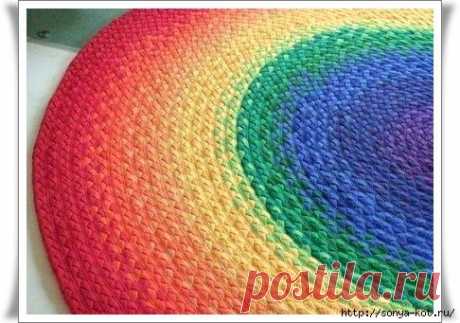 Ковры из футболок.