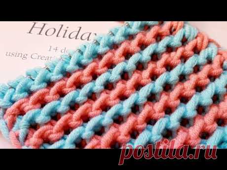 Простой, очень эффектный узор спицами  🌺 knitting pattern.