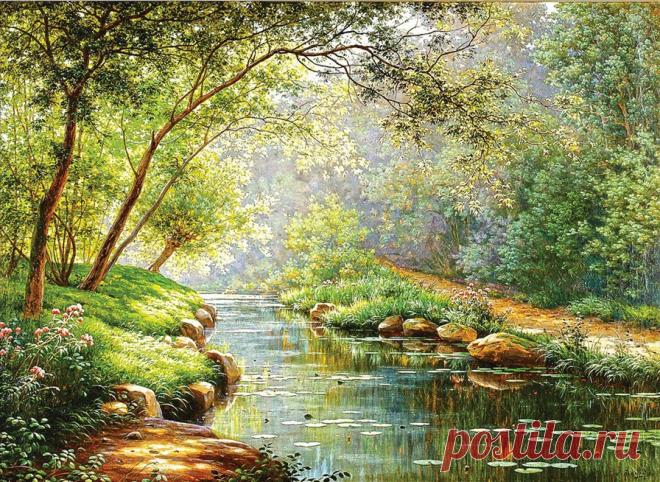 Схема вышивки «речка» - Вышивка крестом