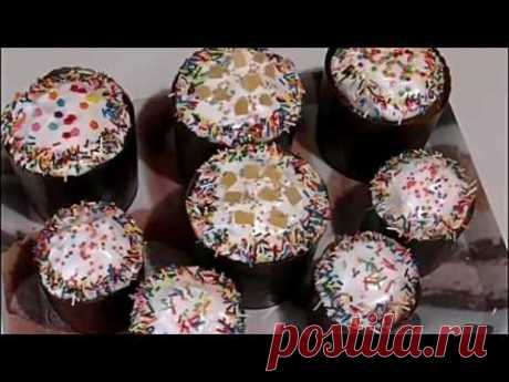 ЗАВАРНЫЕ КУЛИЧИ с цукатами и коньяком/Easter cake with candied fruit