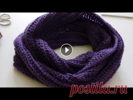 Простой снуд крючком. Crochet snood. В видео использована музыка Meadow Sweet - Terry Devine-King? Adam Drake. Этот ролик обработан в Видеоредакторе YouTube (...