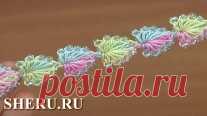 Вязание крючком шнура с бисером. Видео урок 165 В видео уроке показано вязание с бисером шнура крючком в виде красивых маленьких сердечек.